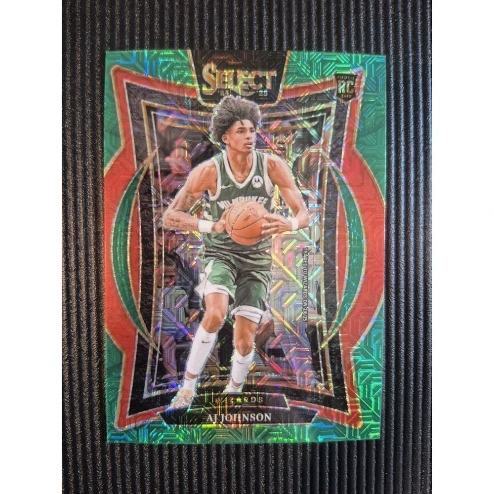 2024-25 Panini Select AJ Johnson #67 Concourse Green Mojo Prizm (RC)‎